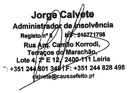 Fotografia de direito: Liquidação (CIRE) - Edital em Lisboa