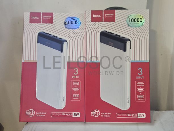 Fotografia de equipamento: Duas Powerbanks Hoco