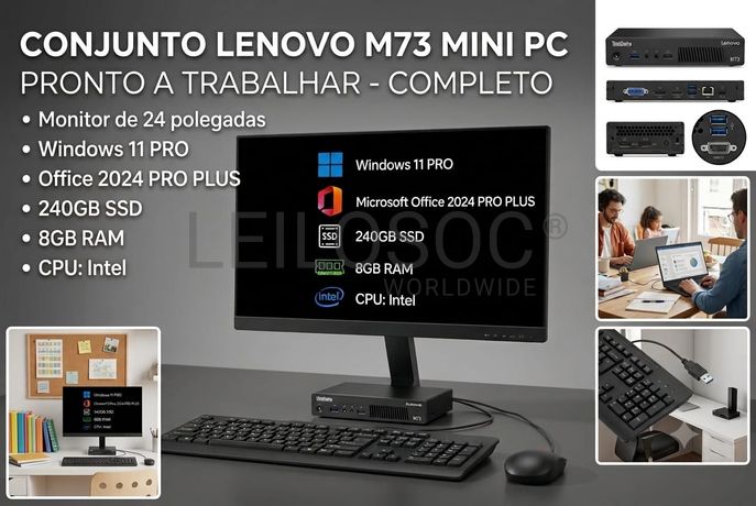 Fotografia de equipamento:  Mini PC Lenovo ThinkCentre M73
