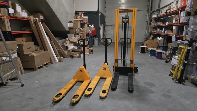 Fotografia de equipamento: Porta-paletes