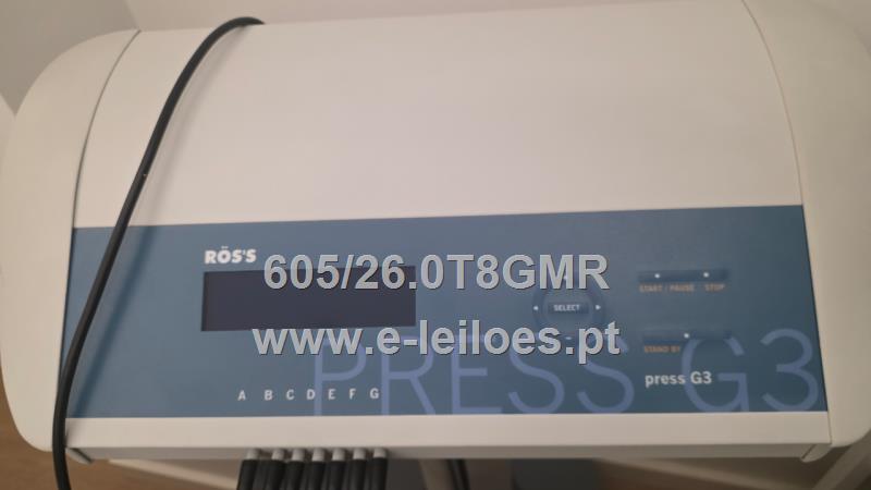 1 máquina de pressoterapia da marca “ROS’S” Press G3