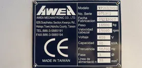 Fotografia 6 de 6: FRESADORA CNC DE EIXOS AWEA VP 2012 HSS